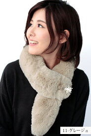 【スーパーSALE限定★20%OFFクーポン】 ティペット ファー マフラー レディース 冬 用 フェイクファー　厚手 ミンクファー 調 全10色 防寒 b2 プレゼント ギフト ラッピング可 クリスマス