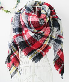 正方形 大判 ストール レディース ショール メンズ マフラー 春 秋 冬 チェック ストール 大判ストール ひざ掛け プレゼント ギフト 秋冬 ストール 専門 lala クリスマス ホワイトデー a4 ラッピング不可 shawl 敬老の日