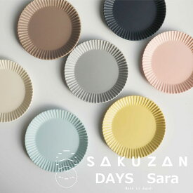 【作山窯-SAKUZAN-】DAYS Sara　ストライププレートS 15cm　リム皿 カラフル お皿　15cm サラ プレート 取り皿 小皿 カフェ 磁器 日本製 陶器Stripe Plate S