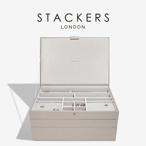 �ySTACKERS�z�X�[�p�[�T�C�Y�@�W���G���[�{�b�N�X �@�I�ׂ�3�Z�b�g�@3set�@�g�[�v �O���[�W���@Taupe �@�X�^�b�J�[�Y�@�����h���@UK