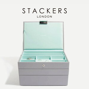 �ySTACKERS�z�N���V�b�N�@�W���G���[�{�b�N�X �I�ׂ�3�Z�b�g �O���[ �~���g�@Gray & Mint �X�^�b�J�[�Y�@�����h���@UK