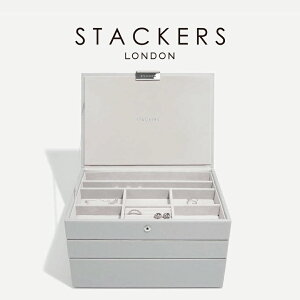 �ySTACKERS�z�N���V�b�N�@�W���G���[�{�b�N�X �I�ׂ�3�Z�b�g 3set �y�u���O���[ Pebble Gray �X�^�b�J�[�Y