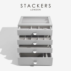 �ySTACKERS�z�N���V�b�N �h�����[�W���G���[�{�b�N�X �I�ׂ�4�Z�b�g �y�u���O���[ PebbleGray �����o�� �K���X �X�^�b�J�[�Y �����h�� �C�M���X