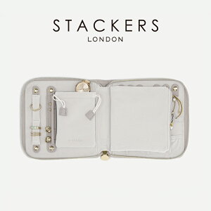 STACKERS�z�X�N�G�A�W���G���[���[�� �@�g�[�v���t�B�A�@Taupe Raffia�@Square Jewellery Roll�@�g�[�v�@�W���G���[�P�[�X�@�X�^�b�J�[�Y�@�C�M���X�@�����h��