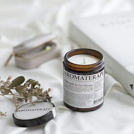 【ポイント20倍】【KLINTA】アロマセラピー　マッサージキャンドル 180ml　ティーツリー　ゼラニウム　レモングラス　オレンジ　シダーウッド　Aromaterapi Mssage Candle　スウェーデン イギリス