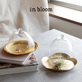 【 Creer 】in bloom ガラスドームM　 ロココ　ブロッサム　Rococo Blossom アイアン ゴールド　レトロ　ハンドメイド　インド製　クレエ