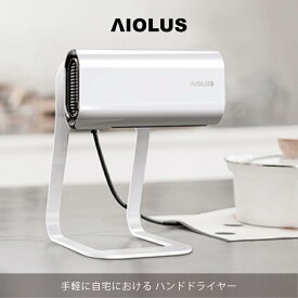 【AIOLUS】アイオルス 家庭用　コンパクト　ハンドドライヤー　ホワイト　Hand Dryer