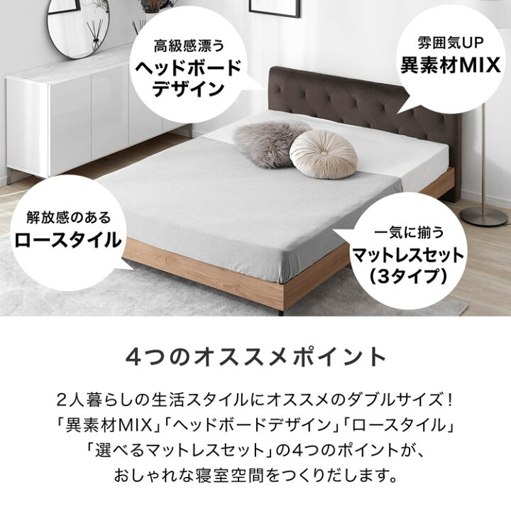 楽天市場】すのこベッド ローベッド ベッドフレーム ベッド ヘッド 