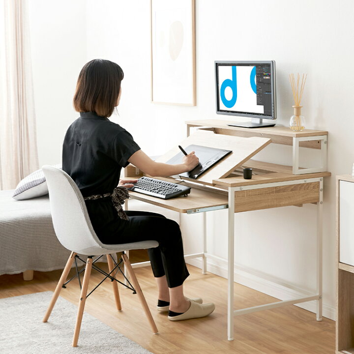 新登場 パソコンデスク 学習机 段階調節 ワークデスク オフィスデスク テーブル