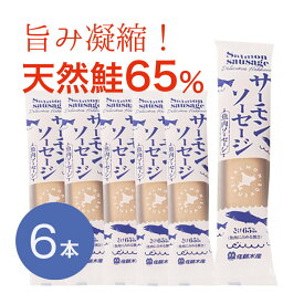 無添加 ソーセージ★6本セット【北海道産鮭使用】サーモンソーセージ 100g｜佐藤水産 北海道 鮭 ソーセージサーモン 魚肉 魚肉ソーセージ 人気 ギフト お取り寄せ 非常食 備蓄 保存食 魚キャンプ 魚 健康 魚肉たんぱく おやつ お弁当 送料無料