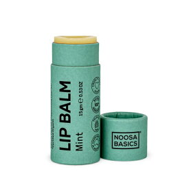 無添加 リップ｜NOOSA BASICS ヌーサ・ベーシックス リップバーム ＜ミント＞ 15g オーガニック 天然成分 保湿 リップケア 唇 乾燥対策 清涼感 ナチュラルコスメ 自然派 ギフト プレゼント 送料無料