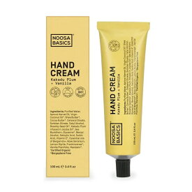 送料無料 NOOSA BASICS ヌーサ・ベーシックス ハンドクリーム 100mL カカドゥプラム＋バニラ オーガニック 天然由来 保湿 ハンドケア ビーガン ナチュラルコスメ 自然派 香り 癒し プレゼント ギフト