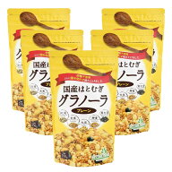 国産 はとむぎ グラノーラ 無添加 砂糖不使用 油不使用 250g×5袋 雑穀100％ 玄米 大豆 黒大豆 小川生薬