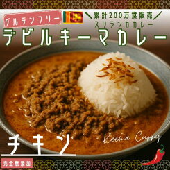 スパイスカレー 【180g×3食】デビルキーマチキンカレー スリランカカレー LaLaカレー 辛口 激辛 無添加 グルテンフリー 冷凍 ギフト スパイス 詰め合わせ 簡単調理 豚肉 香辛料