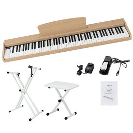 【グレー新発売！】電子ピアノ 88鍵盤 スタンド 椅子セット 電子キーボード 木製 給電タイプ dream音源 スリム MIDI対応 新学期 新生活 プレゼント【演奏動画あり】【1年保証】