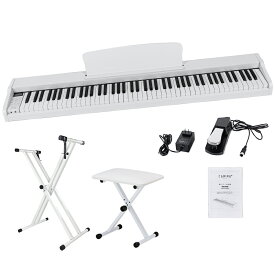 【グレー新発売！】電子ピアノ 88鍵盤 スタンド 椅子セット 電子キーボード 木製 給電タイプ dream音源 スリム MIDI対応 新学期 新生活 プレゼント【演奏動画あり】【1年保証】