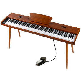 【スタンド付き】電子ピアノ 88鍵盤 木製 給電タイプ dream音源 MIDI対応 スリム 初心者 新学期 新生活 木目調 ブラウン ベージュ【演奏動画あり】