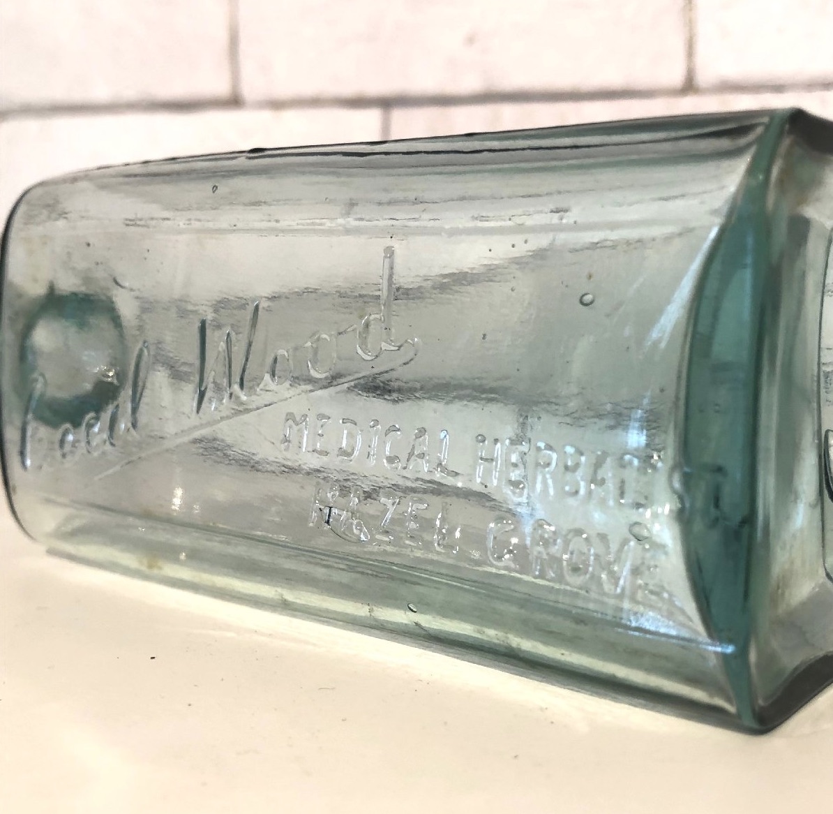 楽天市場】アメリカ ビンテージ ボトル 瓶 ガラス製 花瓶 オブジェ