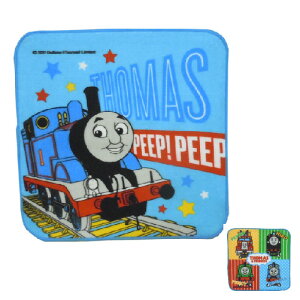 きかんしゃトーマス ミニタオル ブルー色 トーマス タオル 入園 ハンカチ 男の子向き たおる