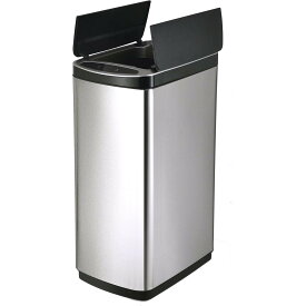 【在庫一掃セール】 SDB-BT50 センサー式 ステンレス ダストボックス ごみ箱 ゴミ箱 スリムタイプ 50リットル 50L ホワイト シルバー 自動開閉 電池式 電動 くずかご 蓋付き ふた付き キッチン リビング おしゃれ単三電池 単3電池 1年保証 アウトレット ビーカム rsp