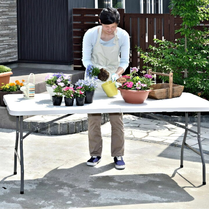 楽天市場】【楽天1位】 折りたたみ テーブル 180cm 作業台 作業 