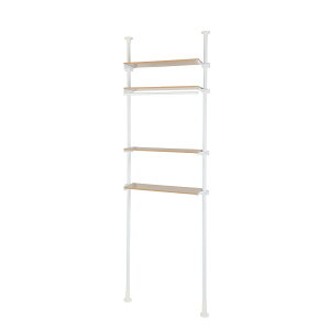 ランドリーラック 天井 突っ張り 棚 省スペース 壁面収納 ハンガーラック 壁面棚 ランドリー収納 脱衣所 洗面所 タオル掛け タオルラック タオル置き 洗濯物 洗濯棚 洗濯機ラック おしゃれ