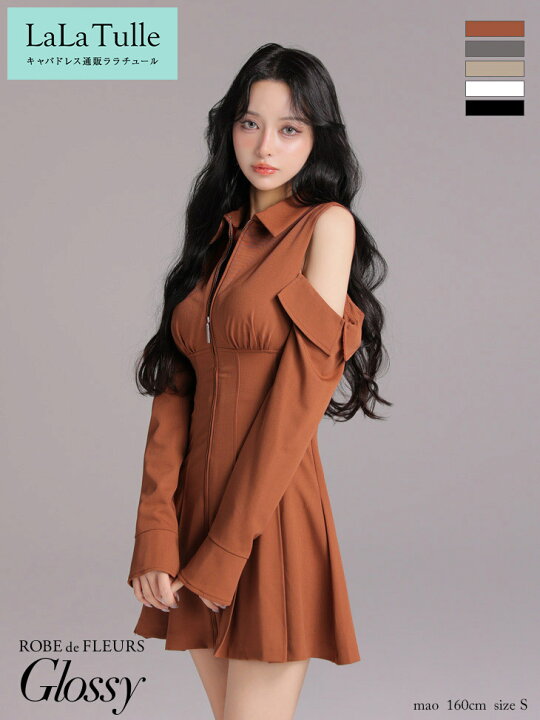 楽天市場】【Coupon対象☆】ROBE de FLEURS Glossy キャバドレス オフ 