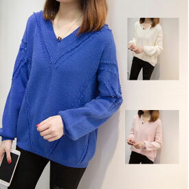 楽天市場 ブルー 青 ニット セーター トップス レディースファッションの通販