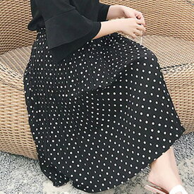 楽天市場 プリーツスカート 柄ドット 水玉 レディースファッション の通販