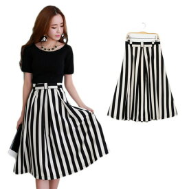 楽天市場 スカート ミモレ丈 柄ストライプ スカート ボトムス レディースファッションの通販