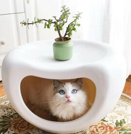 猫ベッド　猫ソファー　ペットハウス　ペットベッド　キャットハウス　ドーム型猫用ハウス　　四季通用　インテリアに馴染みやすい　組立不要　ペット用品