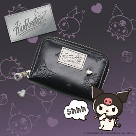 【サンリオキャラクターズ】KUROMI クロミ 本革 コインケース Y2K [san-87132]