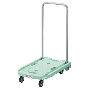 TRUSCO トラスコ 樹脂台車 こまわり君 省音G車輪 グリーン MP-6039N2-GN