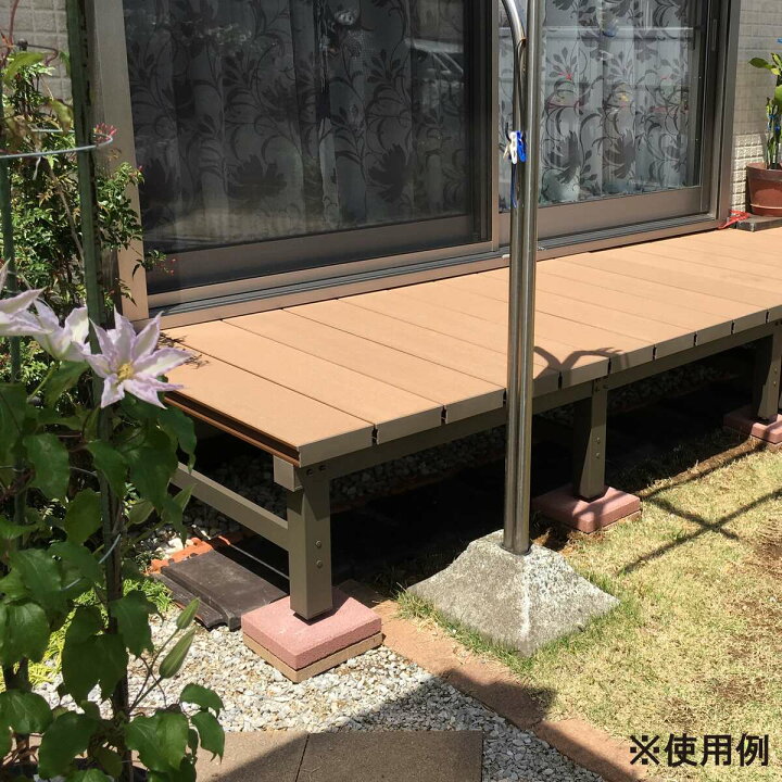 楽天市場】人工木アルミDXデッキ 幅1800×奥行900×高さ400〜440mm 