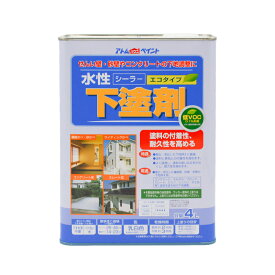 【7月20日限定！最大100％ポイントバック】アトムハウスペイント 水性下塗剤 エコタイプ 4L
