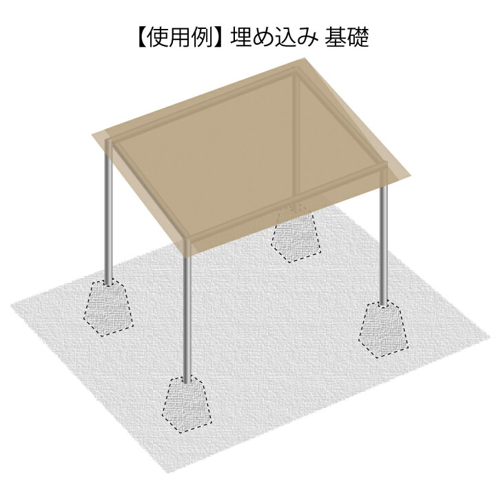 楽天市場】ネクスタイル 単管ブロック ×2個 単管パイプ束石 DIY用 SA-2 