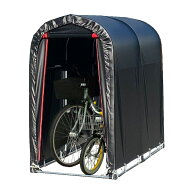 南栄工業 サイクルハウス 2台用 間口0.94m 奥行1.8m BK ブラック