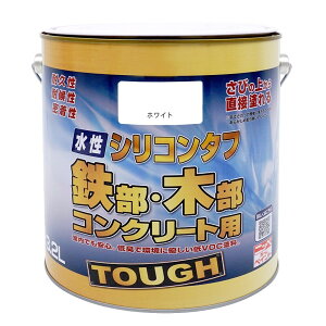 ニッペホームプロダクツ 水性シリコンタフ 鉄部・木部・コンクリート用 3.2L ホワイト