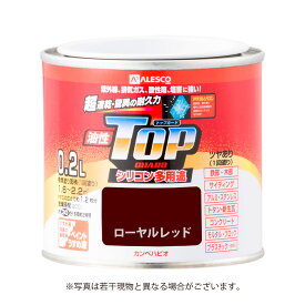 カンペハピオ　油性トップガード　0．2L　ローヤルレッド