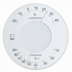 EMPEX エンペックス セレナ温・湿度計 ホワイト LV-4303