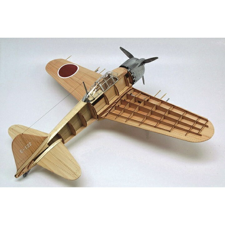 楽天市場】ウッディジョー 木製飛行機模型 【1/24 零戦】 零式艦上戦闘 