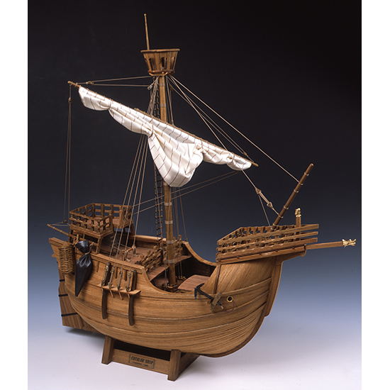 ウッディジョー 木製帆船模型 1/30 カタロニア船 レーザーカット加工