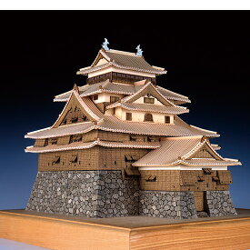 ウッディジョー 木製建築模型 1/150 松江城 レーザーカット加工