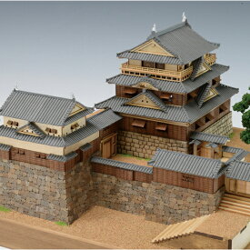 ウッディジョー 木製建築模型 1/150 松山城