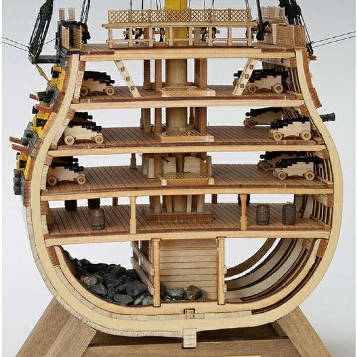 楽天市場】ウッディジョー 木造帆船模型 1/160 ビクトリー カット 