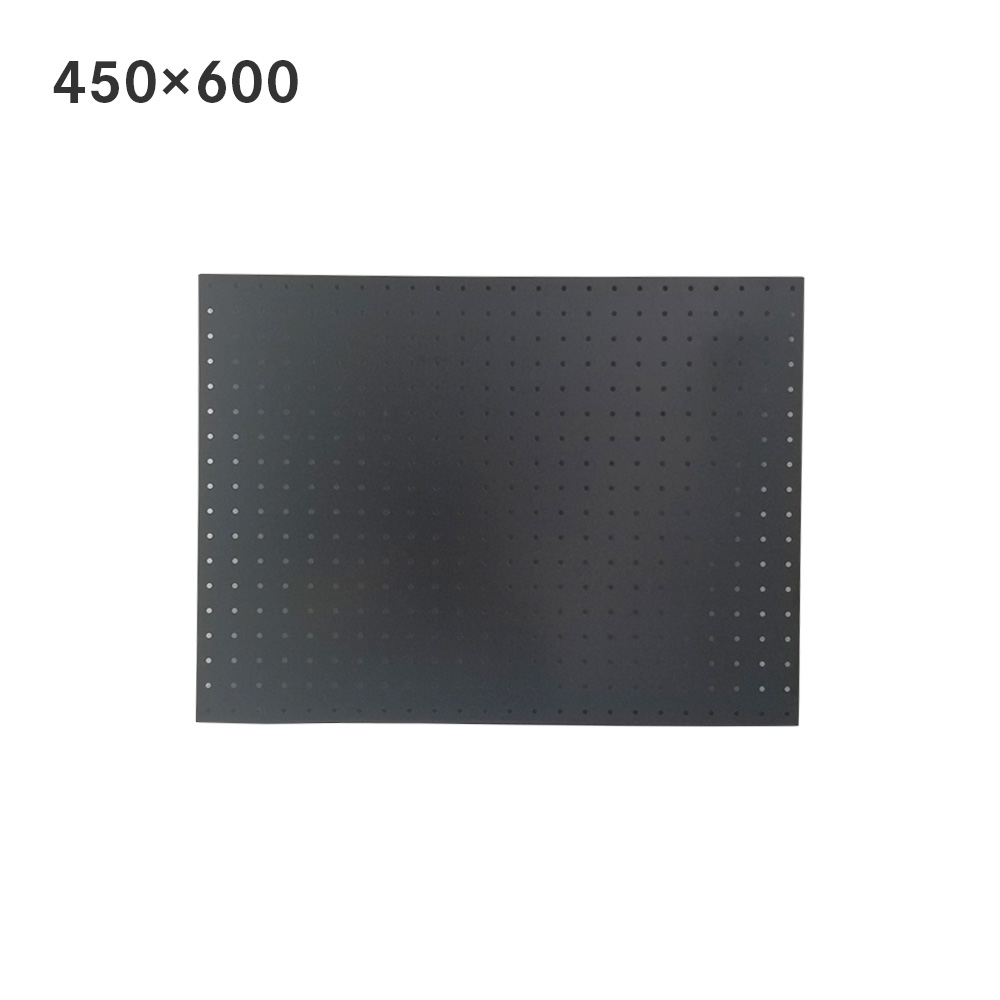 サンカ スチールパンチングボード 保証 450×600mm 品質検査済 有孔ボード 60001 ブラック