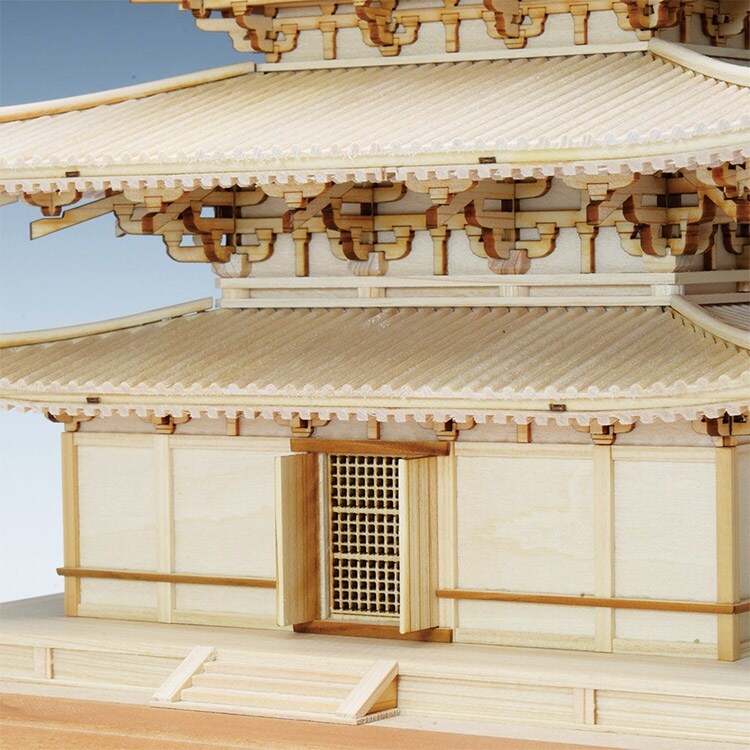 楽天市場】ウッディジョー 木製建築模型 1/75 薬師寺 東塔 改良版