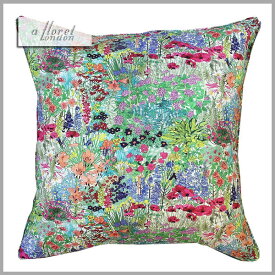 ☆☆☆☆☆【メール便可】DDintex(ディーディーインテックス）FLORET LONDON（フローレットロンドン）Cushion Cover 【クッションカバー】45×45※クッション中材別売Alice's Garden（アリスズ・ガーデン）　色：GR　