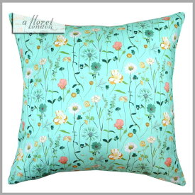 ☆☆☆☆☆【メール便可】DDintex(ディーディーインテックス）FLORET LONDON（フローレットロンドン）Cushion Cover 【クッションカバー】45×45※クッション中材別売Spring Garden（スプリング・ガーデン）　色：BL　