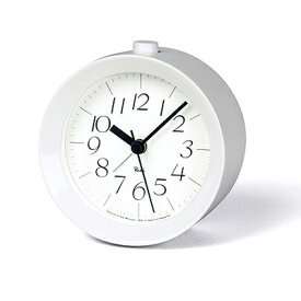 ◆sale！ポイント10倍！◆【デザイン：渡辺力】Lemnos（レムノス）インテリアクロックRIKI ALARM CLOCK　WR09-14　WH　ホワイト